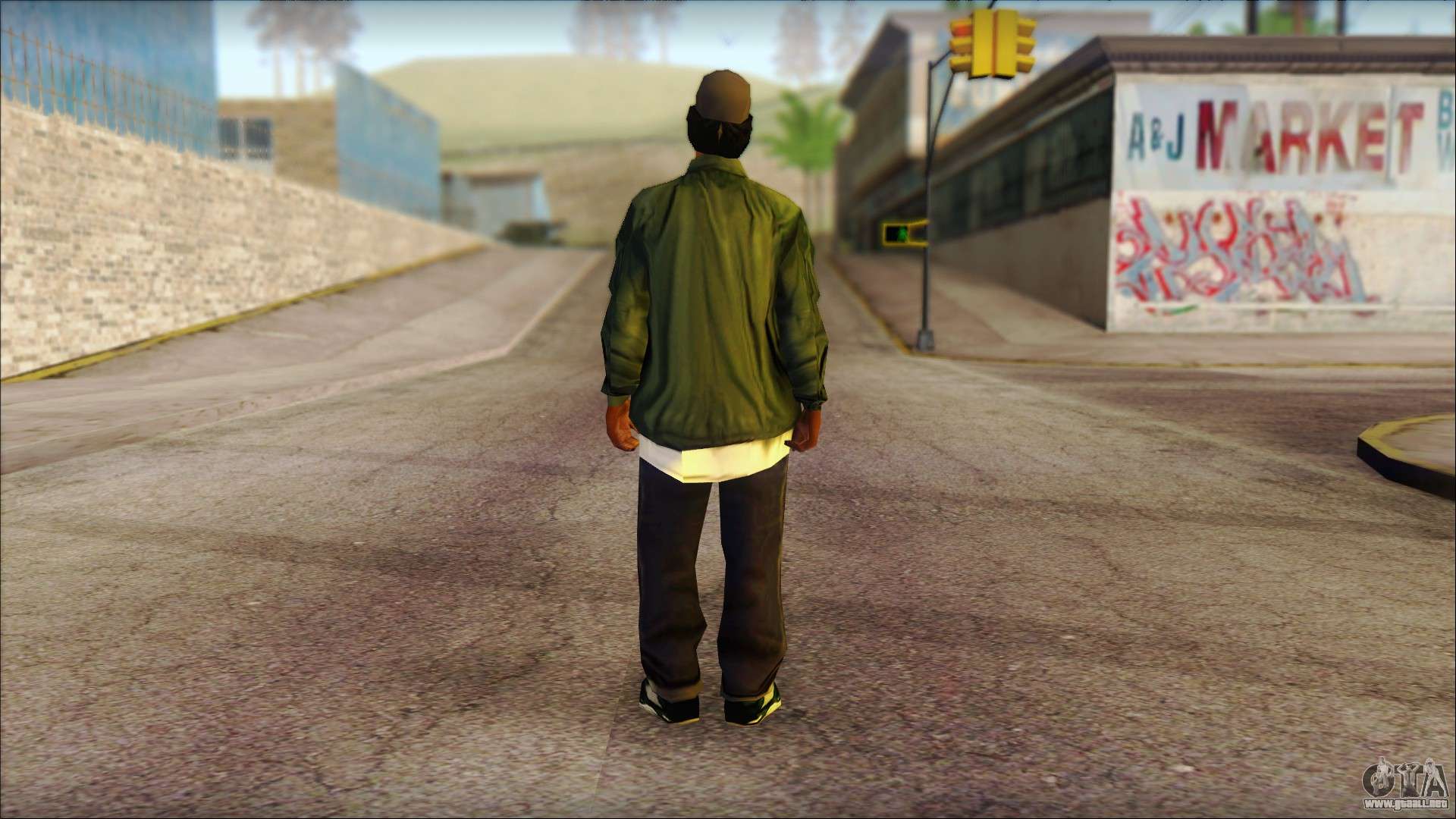Eazy-E Green Skin v1 para GTA San Andreas segunda pantalla
