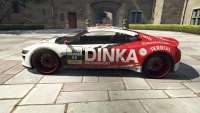Dinka Jester Racecar de GTA 5 - vista lateral