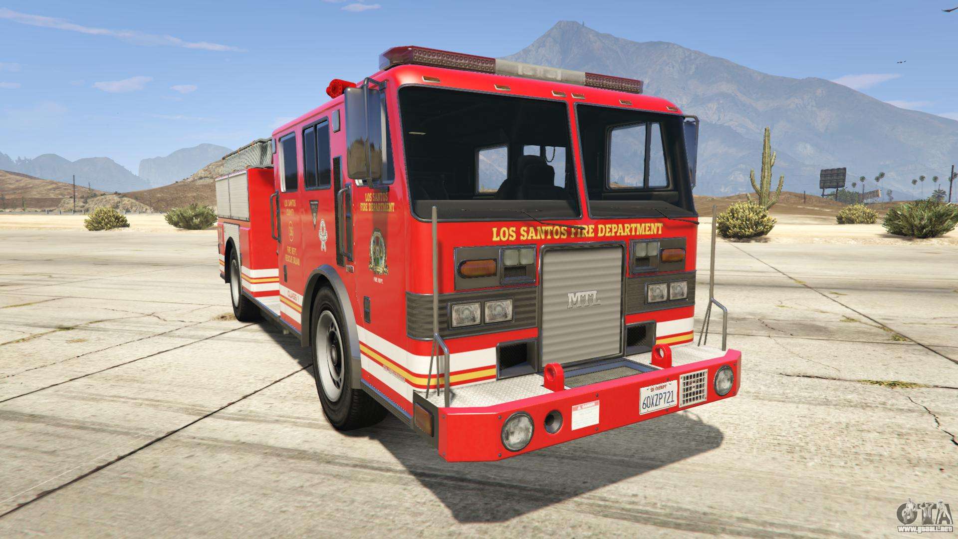 GTA 5 MTL Fire Truck - vista frontal