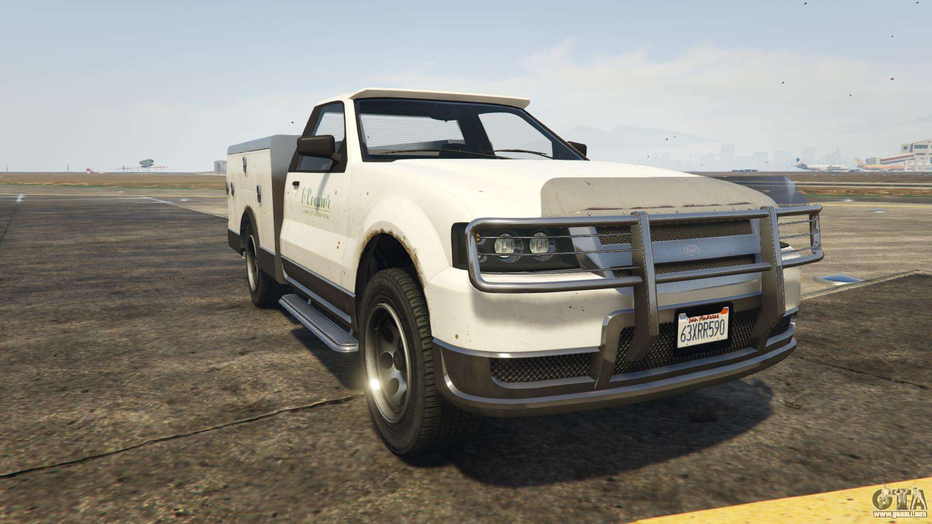 GTA 5 Vapid Utility Truck - vista frontal