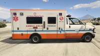 GTA 5 Brute Ambulance Los Santos Medical Center - vista lateral