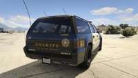 GTA 5 Declasse Sheriff SUV - vista prosterior