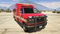 GTA 5 Brute Ambulance Los Santos Fire Department - vista frontal
