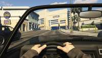 Invetero Coquette BlackFin de GTA 5: la vista desde la cabina