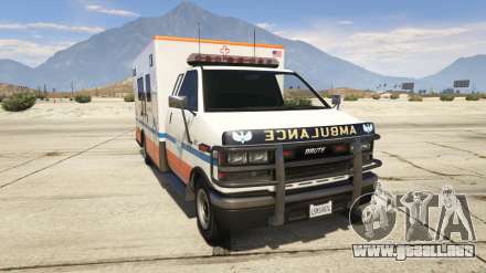 GTA 5 Brute Ambulance - descripción, características y capturas de pantalla de la ambulancia.