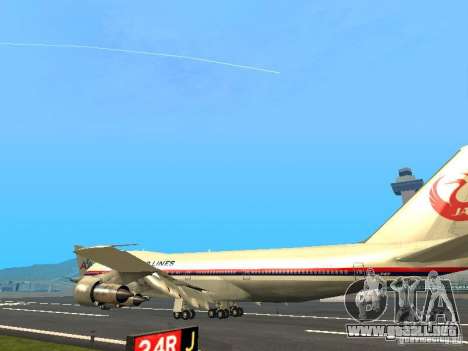 Boeing 747-100 Japan Airlines para GTA San Andreas