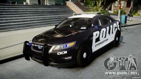 Ford Taurus Police Interceptor 2011 [ELS] para GTA 4