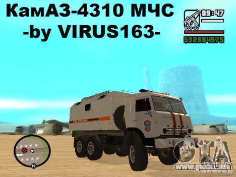 Kamaz MOE para GTA San Andreas