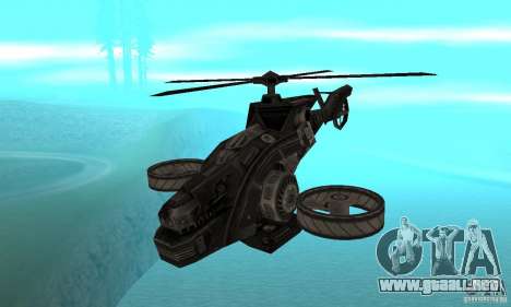Un helicóptero desde el juego TimeShift Black para GTA San Andreas