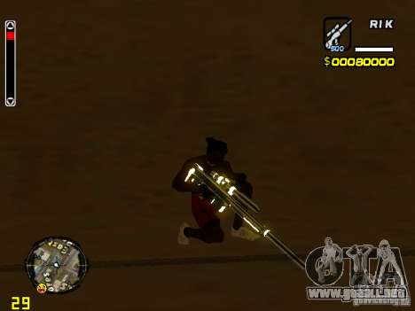 White and Black weapon pack para GTA San Andreas