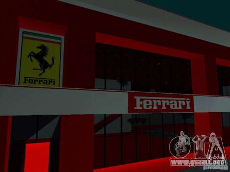 Nuevo Showroom de Ferrari en San Fierro para GTA San Andreas