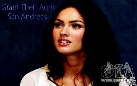Las pantallas de arranque (Megan Fox) HD para GTA San Andreas