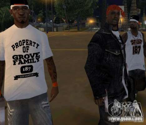 Bandas de reemplazo, tatuajes, ropa, etc.. para GTA San Andreas