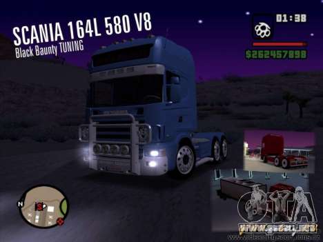 Scania 164L 580 V8 Black Beaunty para GTA San Andreas