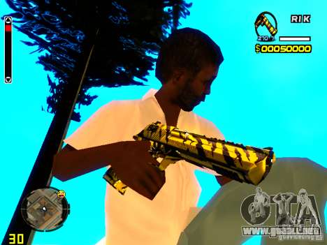 Tiger wepon pack para GTA San Andreas