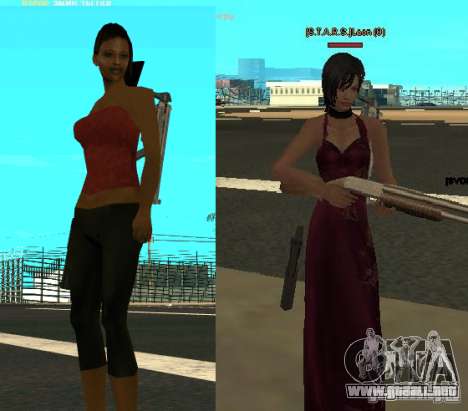 Pak personajes de Resident Evil para GTA San Andreas