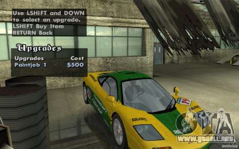 Mclaren F1 road version 1997 (v1.0.0) para GTA San Andreas