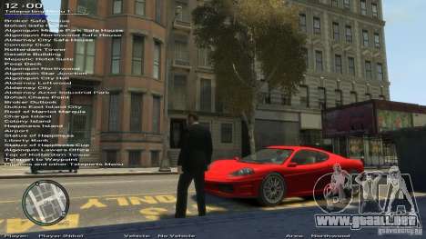 Simple entrenador versión 6.3 para 1.0.6.0, 1.0. para GTA 4