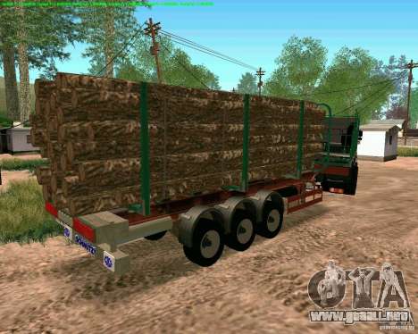 Trailer de Kamaz 65117 para GTA San Andreas