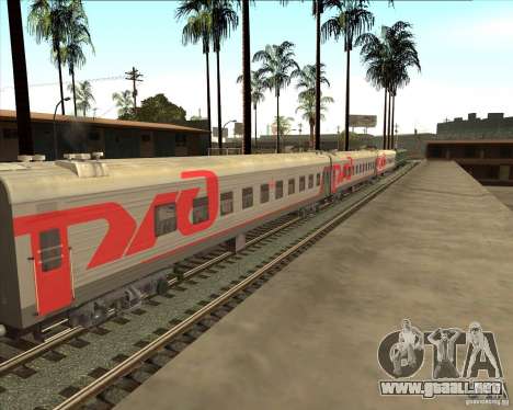 Coche de pasajeros RZD para GTA San Andreas