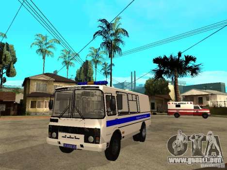 PAZ 3205 policía para GTA San Andreas