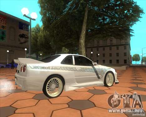 Nissan Skyline R34 Veilside street drag para GTA San Andreas