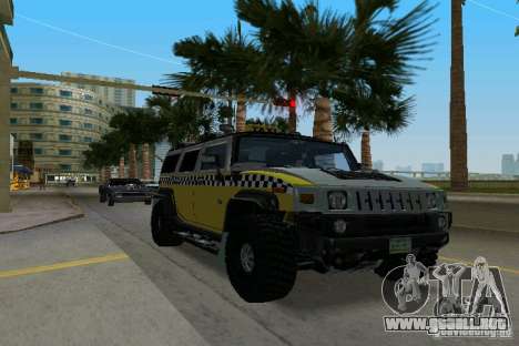Hummer H2 SUV Taxi para GTA Vice City