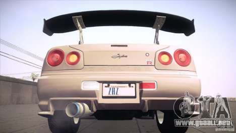 Nissan Skyline R34 para GTA San Andreas