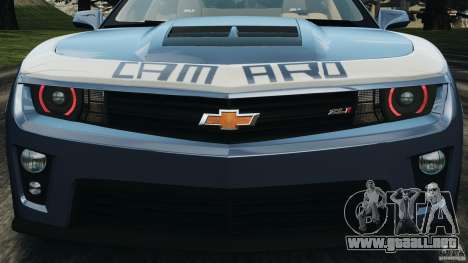 Chevrolet Camaro ZL1 2012 v1.0 Smoke Stripe para GTA 4