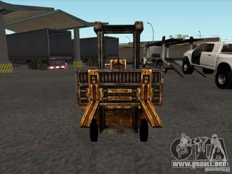 Carretilla elevadora del TimeShift para GTA San Andreas