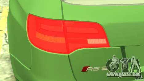 Audi RS6 Avant 2010 Stock para GTA 4