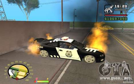 Coche en llamas en el GTA 4 para GTA San Andreas
