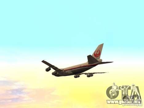 Boeing 747-100 Japan Airlines para GTA San Andreas