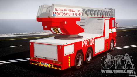 Scania R580 Fire ladder PK106 [ELS] para GTA 4