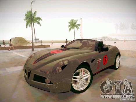 Alfa Romeo 8C Spider para GTA San Andreas