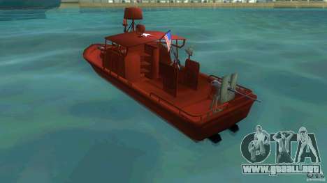 Río bote patrulla Mark 2 (Player_At_Guns) para GTA Vice City