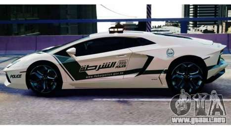 Lamborghini Aventador LP700-4 Dubai Police v1.0 para GTA 4