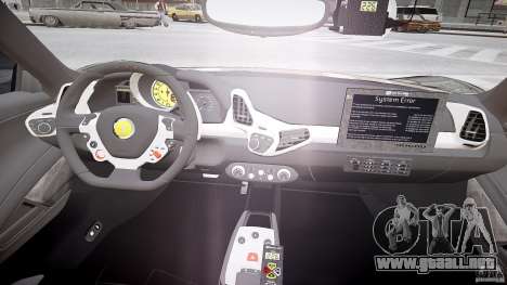 Ferrari 458 Italia - Brazilian Police [ELS] para GTA 4