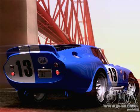Shelby Cobra Daytona Coupe 1965 para GTA San Andreas