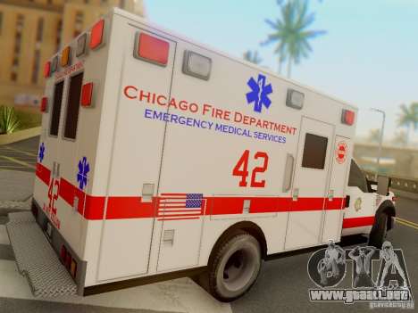 Ford F350 Super Duty Chicago Fire Department EMS para GTA San Andreas