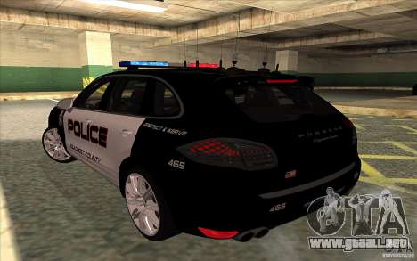 Porsche Cayenne Turbo 958 Seacrest Police para GTA San Andreas