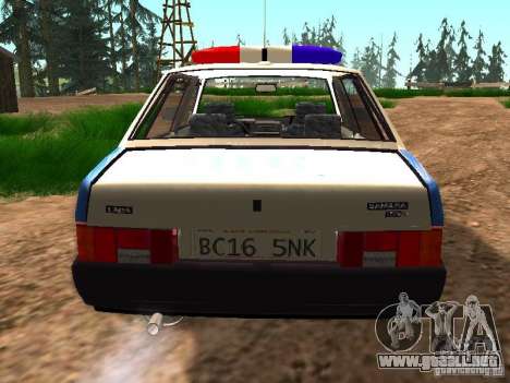 VAZ 2109 policía para GTA San Andreas