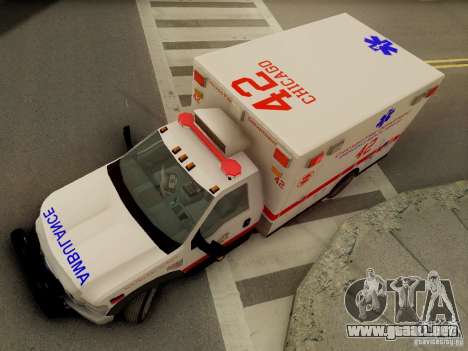 Ford F350 Super Duty Chicago Fire Department EMS para GTA San Andreas