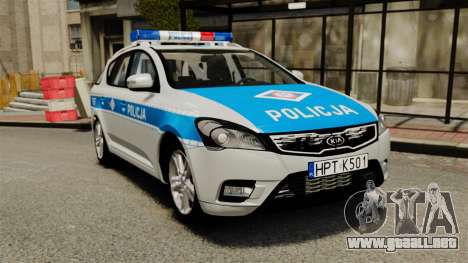 Kia Ceed 2011 SW Polish Police ELS para GTA 4