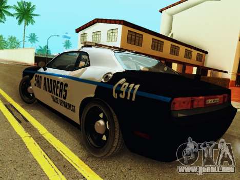 Dodge Challenger SRT8 2010 Police para GTA San Andreas