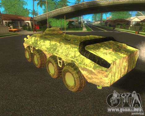 BTR-70 electrónica camuflaje para GTA San Andreas