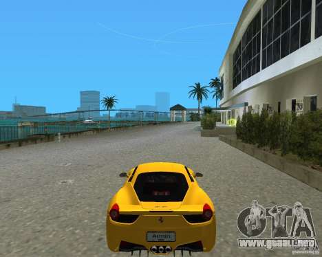 Ferrari 458 Italia para GTA Vice City