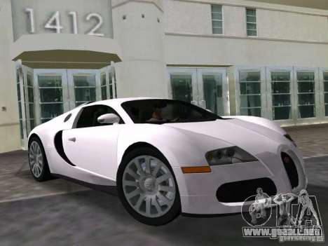 Bugatti Veyron EB 16.4 para GTA Vice City
