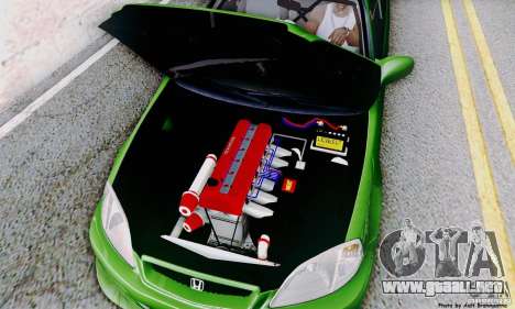 Honda Civic Si Sporty para GTA San Andreas
