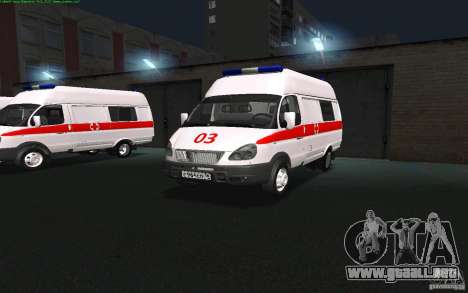 Ambulancia gacela 22172 para GTA San Andreas